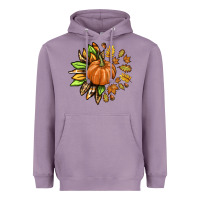 Lavender Fall Sunflower with Pumpkin Heavyweight Hoodie - texasbilliewilder