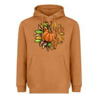 Meerkat Fall Sunflower with Pumpkin Heavyweight Hoodie - texasbilliewilder