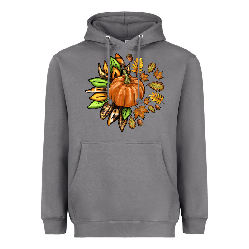 Fall Sunflower With Pumpkin Heavyweight Hoodie by texasbilliewilder | Teevron