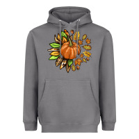Storm Fall Sunflower with Pumpkin Heavyweight Hoodie - texasbilliewilder