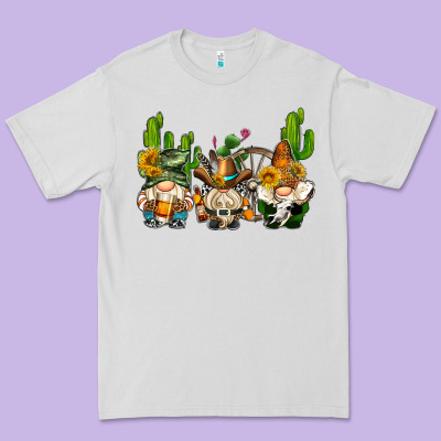 Western Gnomes With Cactus Premium Tee Designed By Adodesignshop
