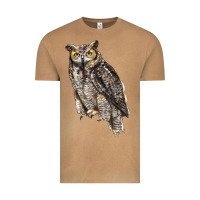 Vintage Camel Great Horned Owl Vintage Tee - LillyAllenDesigns