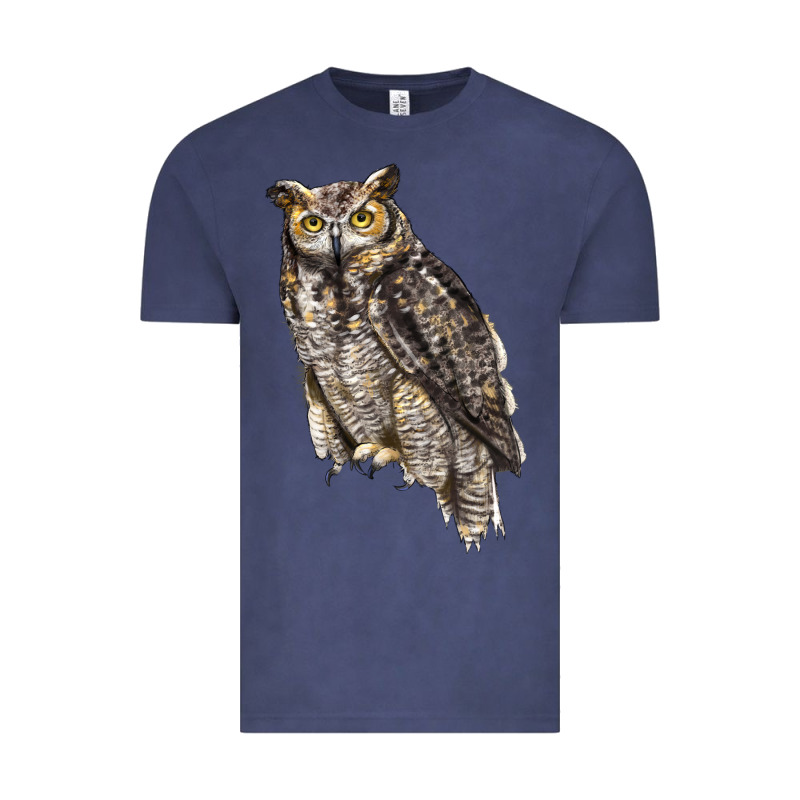 Great Horned Owl Vintage Tee by LillyAllenDesigns | Teevron