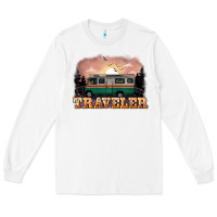 White traveler Long Sleeve Tee - NancyCooperArtShop