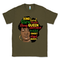 Army Green black woman africa silhouette Classic Tee - MaliasSmallBusiness