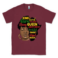 Burgundy black woman africa silhouette Classic Tee - MaliasSmallBusiness