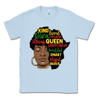 Dusty Blue black woman africa silhouette Classic Tee - MaliasSmallBusiness