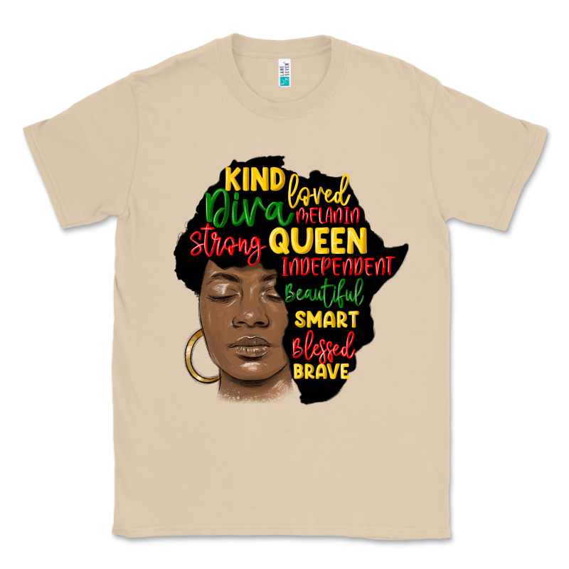 Black Woman Africa Silhouette Classic Tee by MaliasSmallBusiness | Teevron