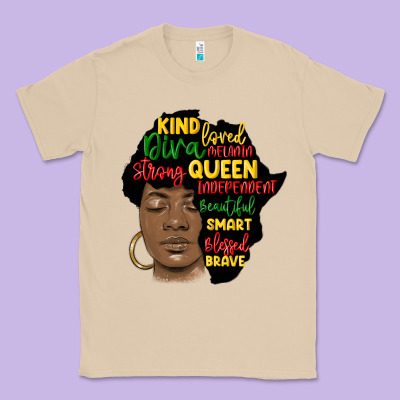 Black Woman Africa Silhouette Classic Tee Designed By Maliassmallbusiness