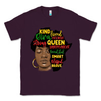 Plum black woman africa silhouette Classic Tee - MaliasSmallBusiness