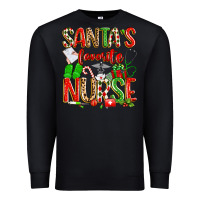 Black santa's favorite nurse Premium Sweatshirt - texasbilliewilder
