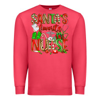 Cardinal santa's favorite nurse Premium Sweatshirt - texasbilliewilder