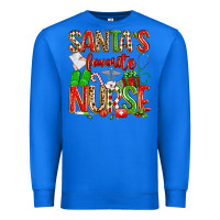 True Royal santa's favorite nurse Premium Sweatshirt - texasbilliewilder
