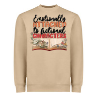 Emotionally Attached To Fictional Characters Heavyweight Sweatshirt | Teevron