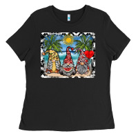 Black summer gnome mousepad Ladies Tee - SublimationCraftShop