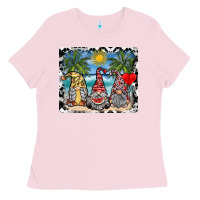 Bubblegum Pink summer gnome mousepad Ladies Tee - SublimationCraftShop
