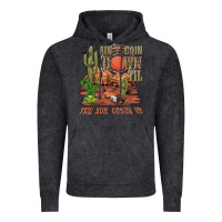 Vintage Black aintgoin down til the sun comes up desert Vintage Hoodie - NancyCooperArtShop
