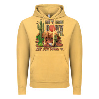 Vintage Mustard aintgoin down til the sun comes up desert Vintage Hoodie - NancyCooperArtShop