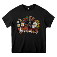 Black farm life Heavy Core Tee - SublimationCraftShop