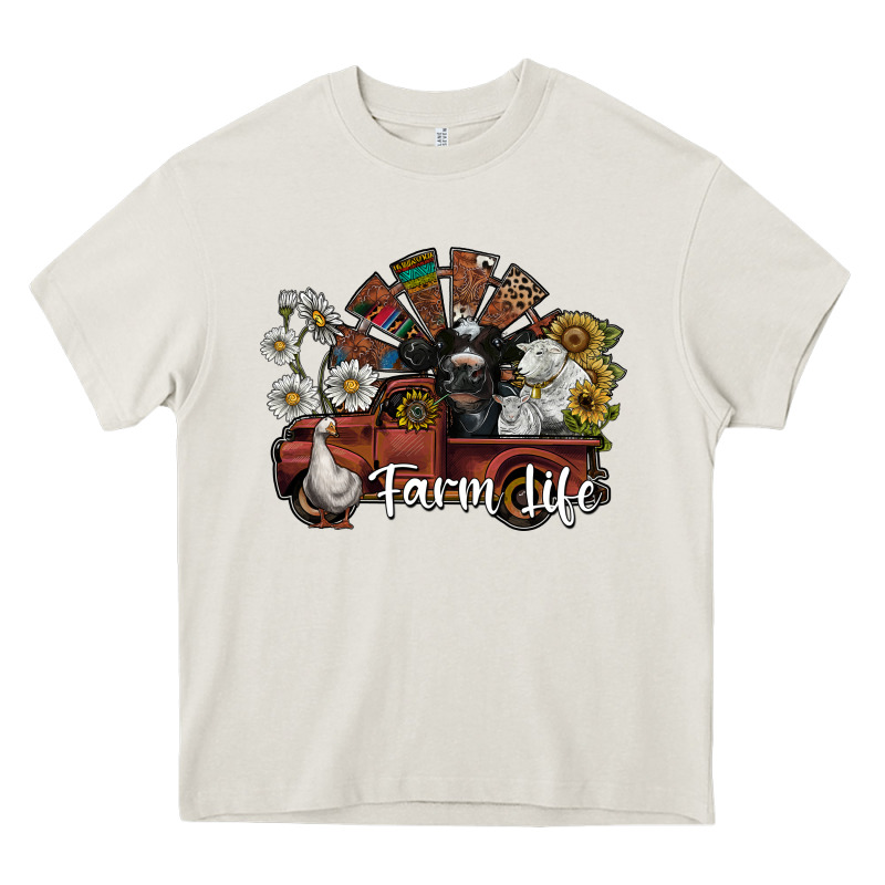 Farm Life Heavy Core Tee by SublimationCraftShop | Teevron
