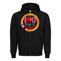 Black 100 days of school Zipper Hoodie - Artiststas