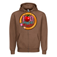 Chestnut 100 days of school Zipper Hoodie - Artiststas