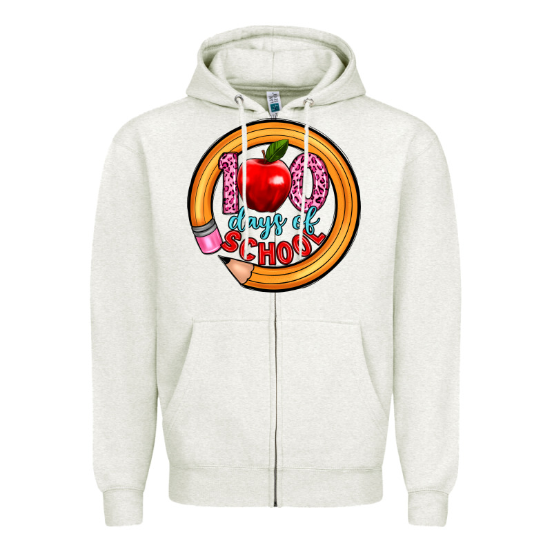 100 Days Of School Zipper Hoodie by Artiststas | Teevron