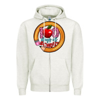 Oatmeal Heather 100 days of school Zipper Hoodie - Artiststas