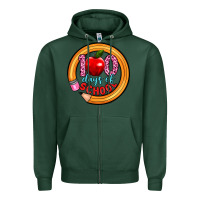 Sports Green 100 days of school Zipper Hoodie - Artiststas