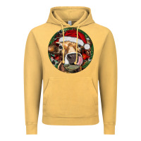 Vintage Mustard Hereford Cow Christmas Vintage Hoodie - RanaPortraitStore