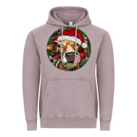 Vintage Zinc Hereford Cow Christmas Vintage Hoodie - RanaPortraitStore