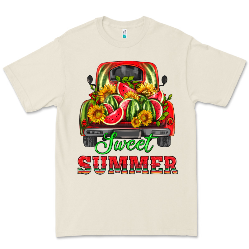 Sweet Summer Watermelon And Truck Premium Tee by HRA Design Shop | Teevron