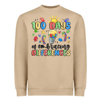 Mushroom 100 days of embracing differences Heavyweight Sweatshirt - MaliasSmallBusiness