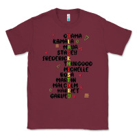Burgundy black history Classic Tee - MaliasSmallBusiness