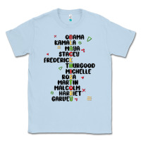 Dusty Blue black history Classic Tee - MaliasSmallBusiness