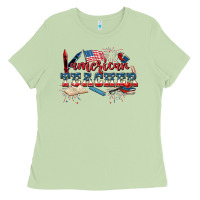 Matcha American Teacher 4th of July Ladies Tee - CowGirlArtShop