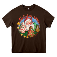 Chocolate Brown holiday vibes Heavy Core Tee - FaDigitalArtStudio