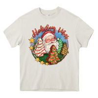 Cream holiday vibes Heavy Core Tee - FaDigitalArtStudio