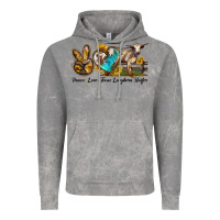 Peace Love Longhorn Heifer Vintage Hoodie | Teevron
