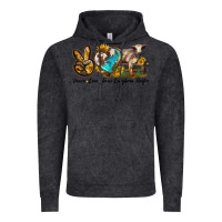 Vintage Black peace love longhorn heifer Vintage Hoodie - LillyAllenDesigns