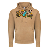 Vintage Camel peace love longhorn heifer Vintage Hoodie - LillyAllenDesigns