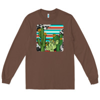 Chestnut cactus cowhide coaster Long Sleeve Tee - JahusDesignShop