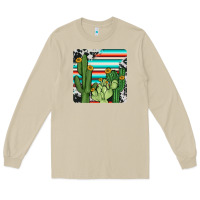 Mushroom cactus cowhide coaster Long Sleeve Tee - JahusDesignShop