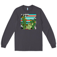Smoke cactus cowhide coaster Long Sleeve Tee - JahusDesignShop