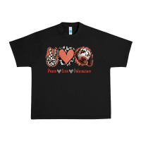 Black Peace Love Dalmatians Urban Heavy Tee - Jasminsmagicworld