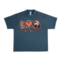 Midnight Navy Peace Love Dalmatians Urban Heavy Tee - Jasminsmagicworld