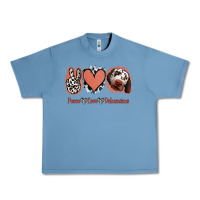 Pebble Blue Peace Love Dalmatians Urban Heavy Tee - Jasminsmagicworld