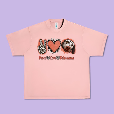 Peace Love Dalmatians Urban Heavy Tee Designed By Jasminsmagicworld