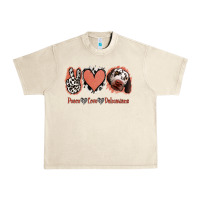 Sandshell Peace Love Dalmatians Urban Heavy Tee - Jasminsmagicworld