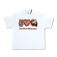 White Peace Love Dalmatians Urban Heavy Tee - Jasminsmagicworld